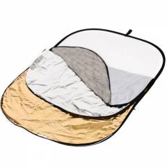 Falt-Reflektor 5-in-1 oval 90 x 120 cm mit Diffusor