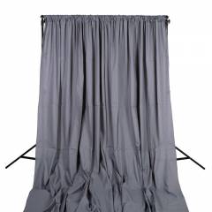Hintergrundset mit Hintergrundstoff grau 300 x 600 cm, Breite: 3 m, Höhe bis zu 3,55 m