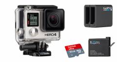 HERO4 Black Edition + wasserdichtes + 64 GB Sandisk Ultra Class 10 Speicherkarte + Ladegerät