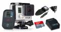 HERO3+ Black Edition + wasserdichtes + Wi-Fi Fernbedienung + 64 GB Sandisk Ultra Class 10 Speicherkarte + Ladegerät