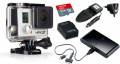 Überwachungs-Kit: HERO3+ Black Edition + wasserdichtes + 64 GB Speicherkarte + Ladegerät + Powerbank + USB-Netzteil