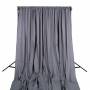 Hintergrundset mit Hintergrundstoff grau 300 x 600 cm, Breite: 3 m, Höhe bis zu 3,55 m